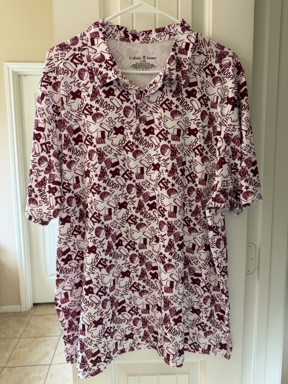 Texas A&M Men’s Aggie Polo - LIKE NEW